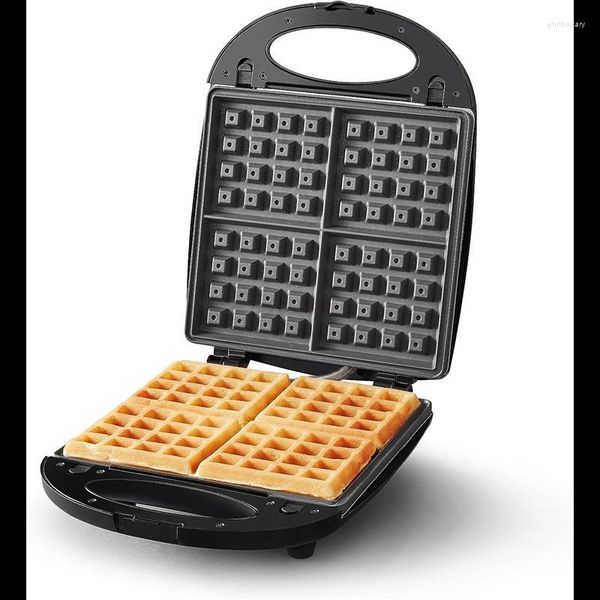 Bread Makers Sandwich Panini Presses Waffle Maker With Removable Plates Nonstick
