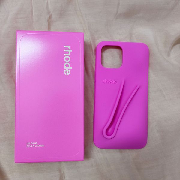 rhode phone case Lipstick Portable Case Design Lip Gloss Lipstick Lip Balm 3D Make-Up Silicone Phone Case for iPhone 15 14 13 Pro Max Hailey