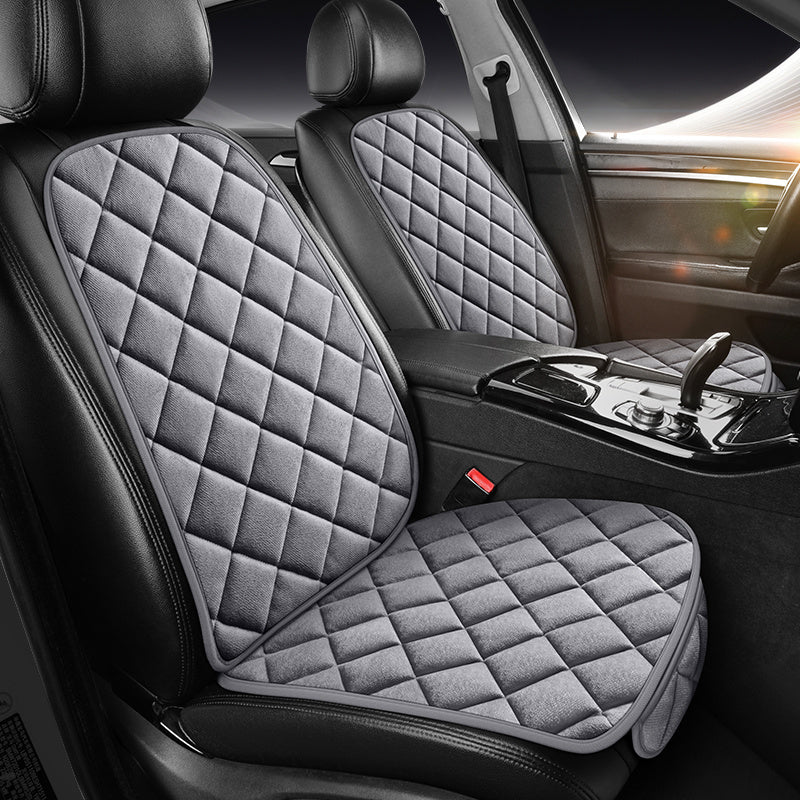 TEMU 1 Seat, Luxury Plush Protector] Luxury Plush Car Seat Cover - Anti-slip Breathable Protector Pad For Front Chair - Universal Fit Vehicle Cushion