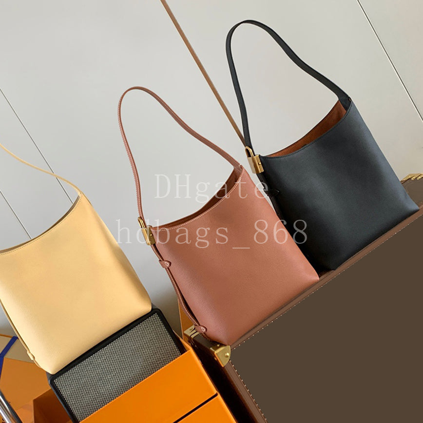 Low Key Hobo PM Bag Mirror quality Designer Shoulder bag Tote Bag Luxury Calfskin Leather Bag Bucket bag Hobo bag with Box LL10A
