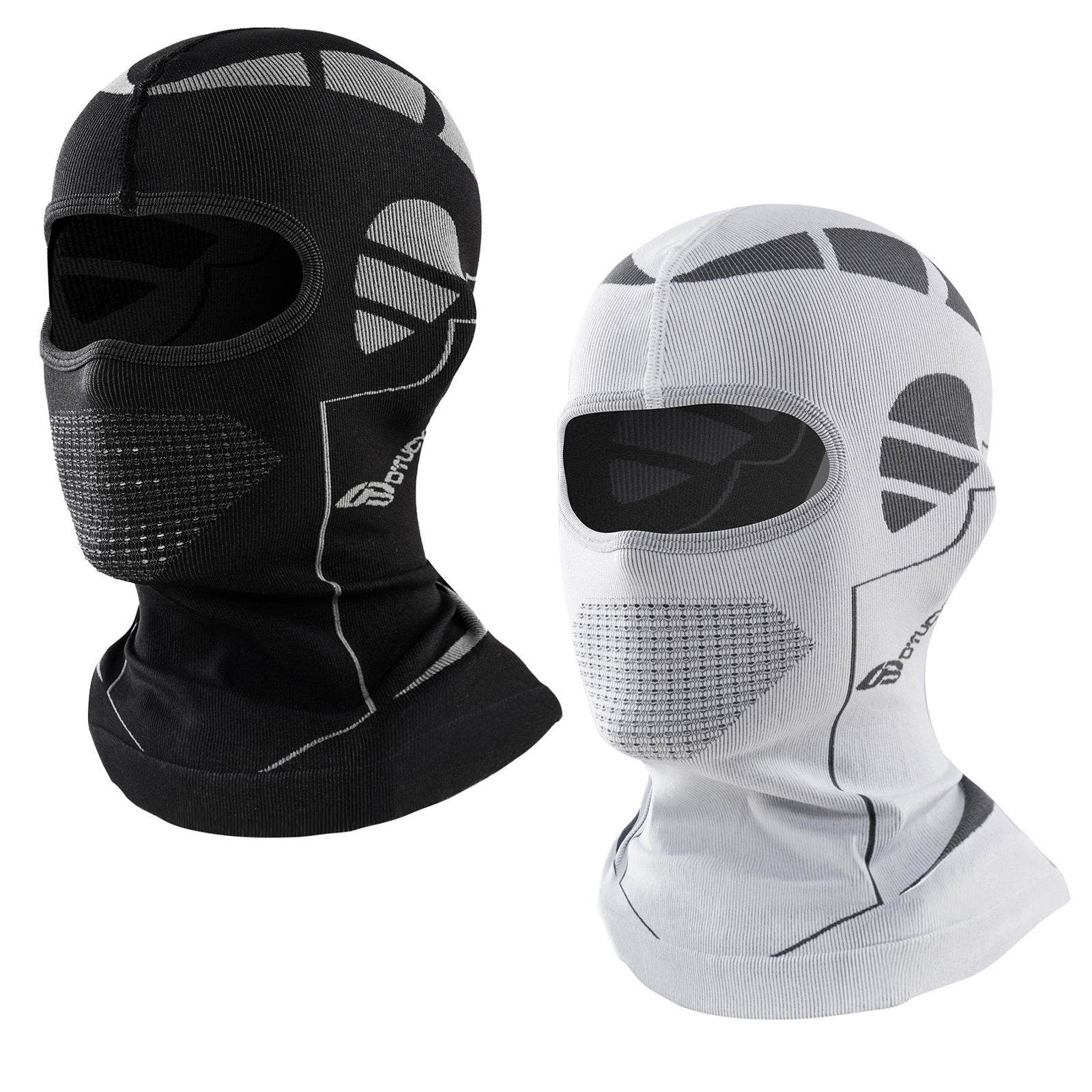 TEMU 2pcs Weather Cycling & Motorcycle Face Mask - Windproof Thermal Headwear With Breathable Neck Gaiter, Full-face Coverage For Men-women - Large