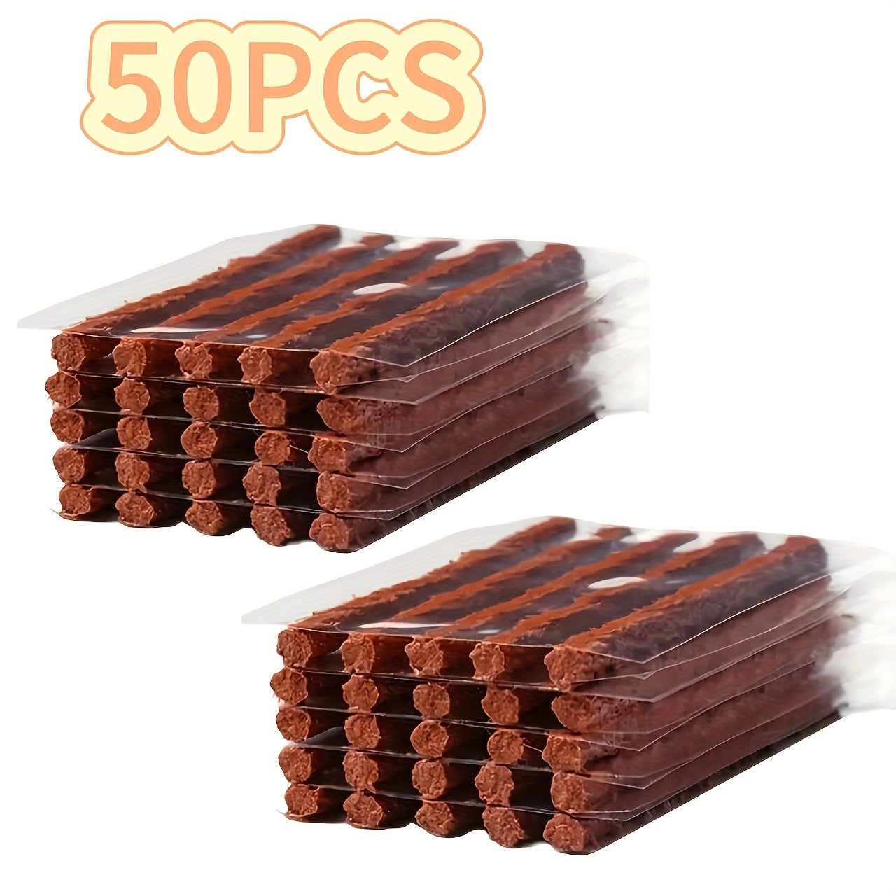 TEMU 50pcstire Repair Strips, Ideal Accessories For Repairing Punctured Tires Of Cars, Motorcycles And Bicycles, With Tubeless Rubber Sealant