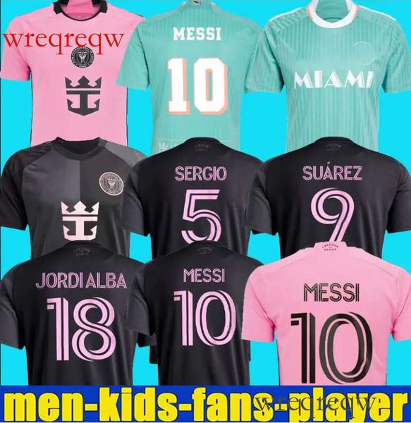 new kit InterS MiamiS Soccer Jerseys MESSIS SUAREZ Football Shirts kits 24 25 26 DI Maria GARNACHO Maradona National Child Jersey Kids Kit 2
