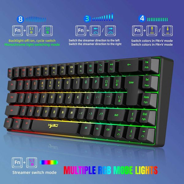 Keyboard Mouse Combos Keyboard and Mouse Combo Wired Treamer with Lighting Modes Mini Wired Gaming Membrane Keyboard Wireless Mechanical Mou