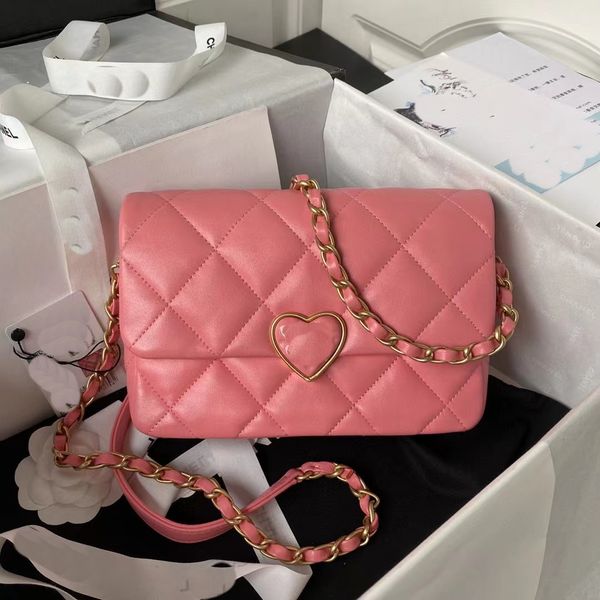 channelhandbag chanal bag Love Retro High quality Lock As3986 New Original Bag Quilted Leather Crafts Gold Hardware Accessories Designer Qua