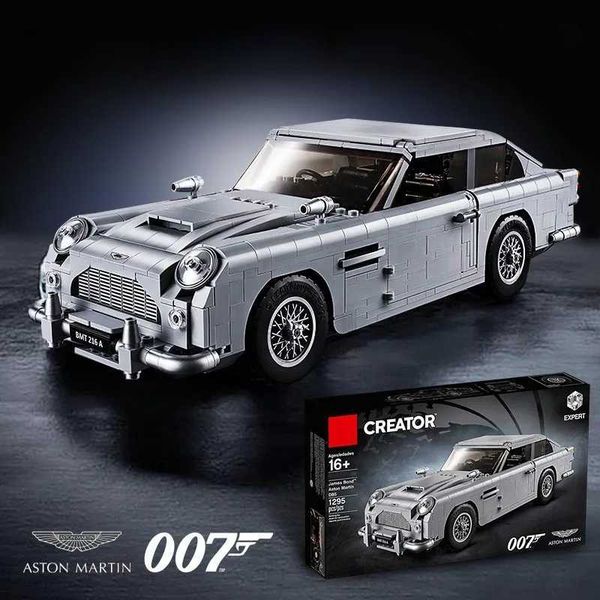 Blocks Blocks James Bond Db5 Classic Car 007 Model Building 1439 pieces Technical 10262 Assembled Toy H241116 Y250208