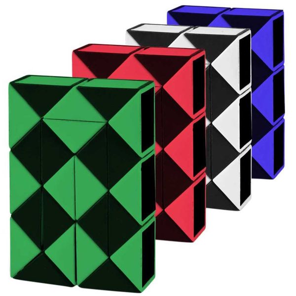 Magic Cubes 24 Blocks Hand Flip Cube Toy Reversible Color Random Puzzle Cube Antistress Toy Portable Variety Multipurpose for Preschool Gift
