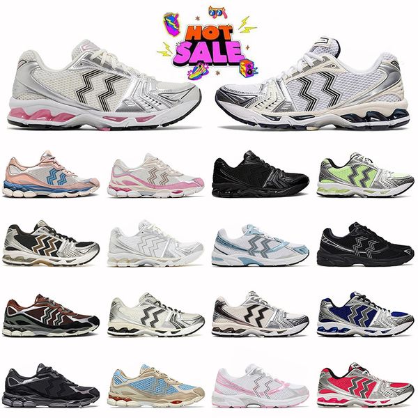 Creme de luxo rosa Midnight Navy Neon NYC 14 Running Shoes Plataforma GT 1130 2160 Treinadores de prata metálicos Mina de camurça baixa malh