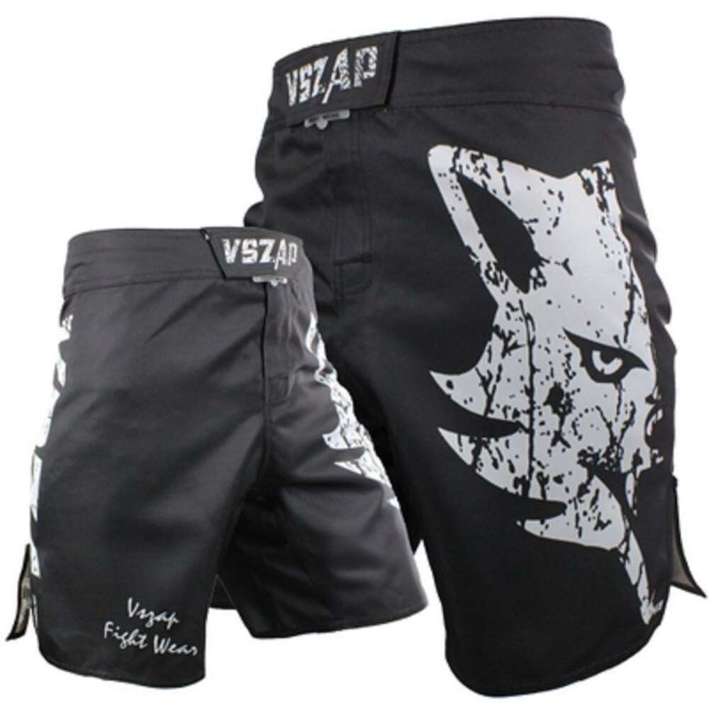 VSZAP Giant Wolf Fighter MMA Gym Sanda Thai Boxing Training Jujitsu Mixed Martial Arts Quick Dry Breathable Sports Shorts