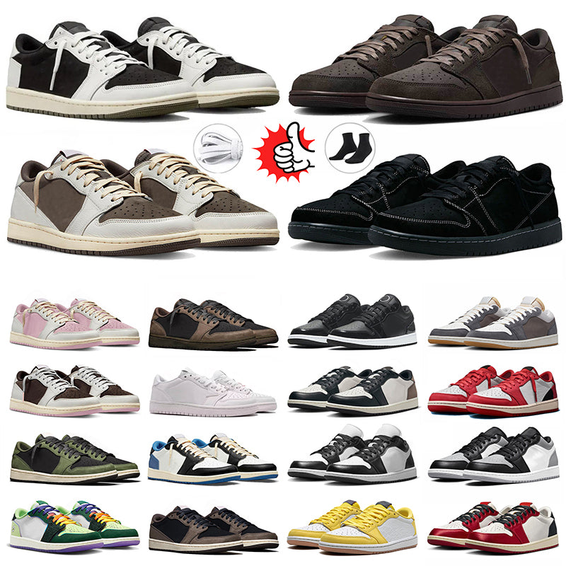 Basketball Shoes Low Trainers Mens Womens Black White Brown Golf Olive Fiber Pink Blue Grey Green Bred Youth Big Size Sneakers Sports Outdoors