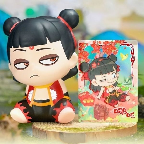 Nezha&#039;s Magic Children&#039;s Sea making Handmade Doll Q Version Toy Pinch Music Ancient Style Chinese Comic Blind Box Surrounding Chil