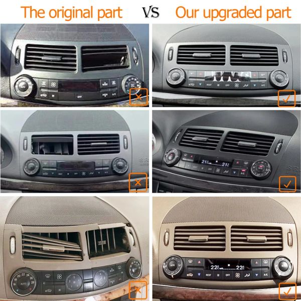 Front Dashboard Air Conditioner Ac Vent Grille Cover Panel For Mercedes Benz E Class W211 2003-2008 E200 E230 E260 E280 E300