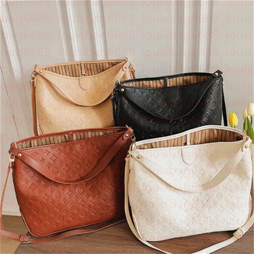 2025 Women Luxurys Designers Bags Crossbody Enbossed Flower Handbag Shoulder Bags Fashion Composite Lady Clutch Tote Bag shopping Female Coin Purse