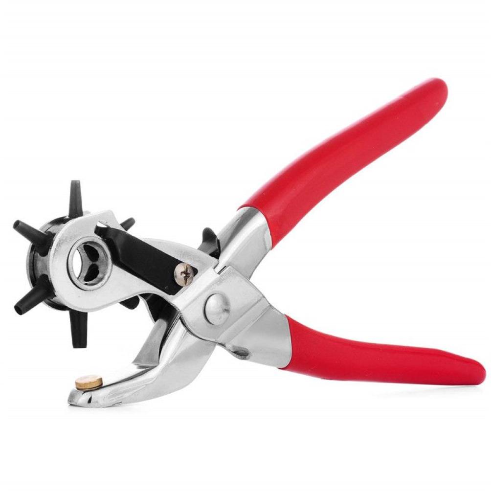 Duty Strap Leather Revolving Hole Punch Plier Leathercraft Tools DIY Crafts Puncher for Leather Belt and jeans Buttons90110834488048