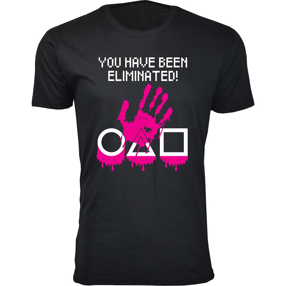Men's Squid Games T-Shirts - You Have Been Eliminated! - Black - 3XL