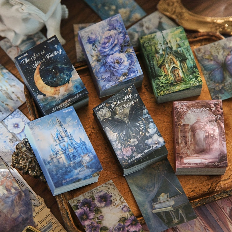 TEMU 600 Sheets (6 Books) Flower And Insect Stickers For Scrapbooking And Decor ( Sheets-book)