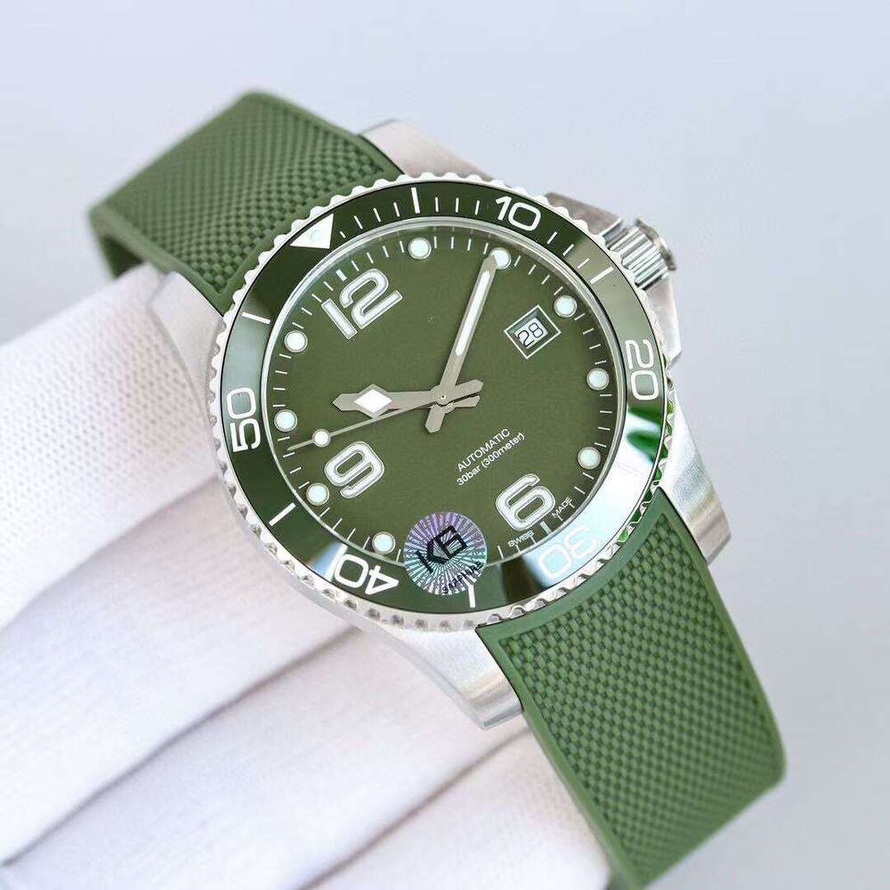 fashion new luxury watches men designer mens watch Fully Automatic Mechanical Tape Diving Luminous Waterproof Master Watch