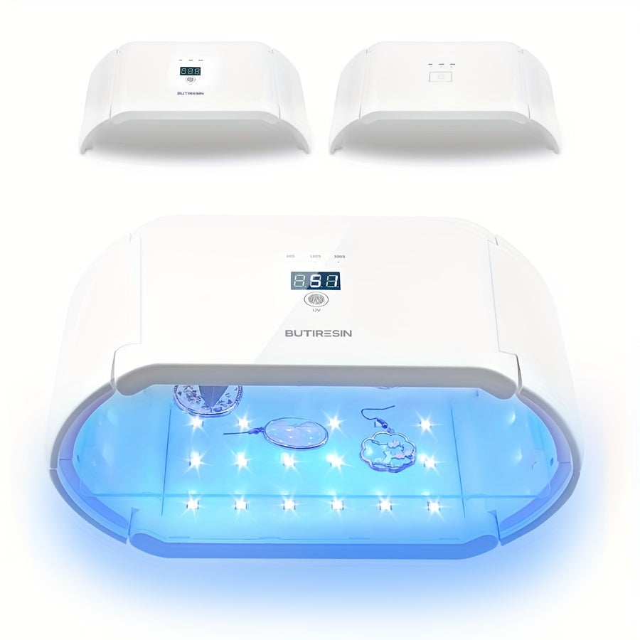 TEMU Butiresin Resin Curing Light 2-in-1 48w Dual Sided With 60s 600s Timer, 48 Leds For Resin Lamp For Resin, Spooky Jewelry Making, Projects,