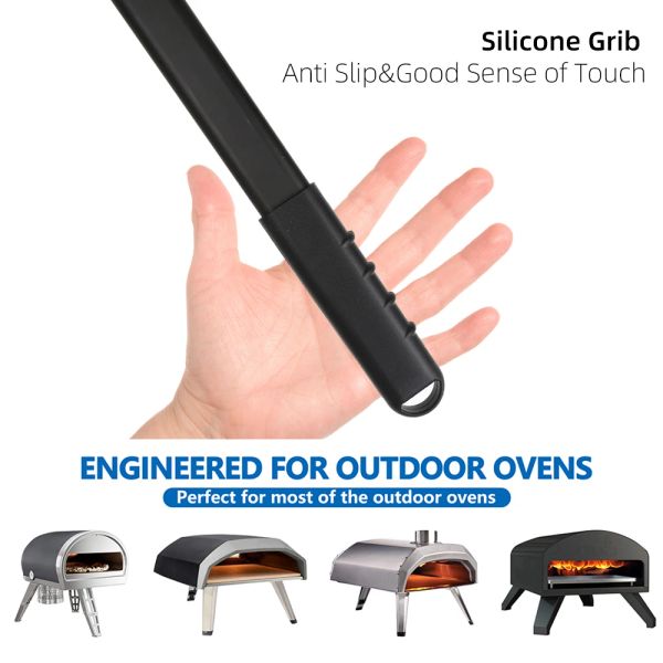 10 12 13 14 Inch Big Pizza Perforated Shovel Paddle Short-Long Handle for Oven Turning Peel Kitchen Utensils Pizza Baking Tools