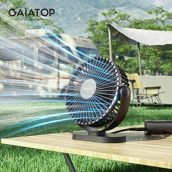 Other Home Garden GAIATOP Portable Fan Mini Cooling USB Desk Mute 360° Rotation 3-Speed Wind Adjustment Desktop s Office Car 230422