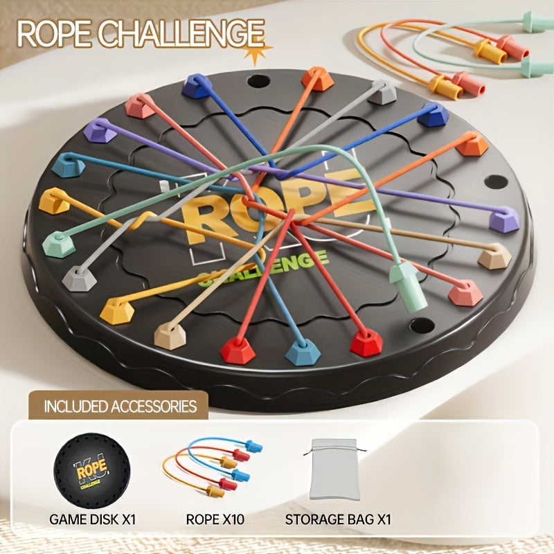 TEMU Rope-unraveling Game, Rope Challenge Game, Board Game, Two-player Tabletop Game, Educational Strategy Game For Kids, Family Game, Tabletop Game,