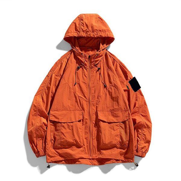 Stone 25Ss Men&#039;s Jacket Cargo Jumper Stone Jacket Outdoor Casual Designer Brand Men&#039;s Topstoney Outerwear Windbreaker Badge Logo F