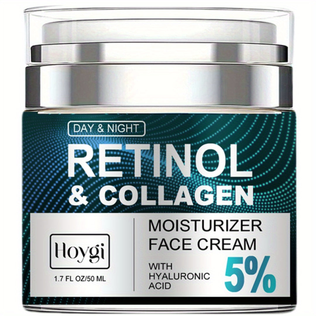 TEMU 1.7oz Retinol , Face Moisturizer With Collagen, Hyaluronic Acid, Vitamin C+e, Soothes Dry Skin, Improves , Hydrating Face Lotion For Women And