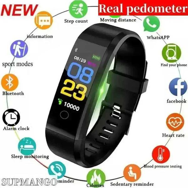 Smart Wah Real Pedeter Rate Real Time Monitoring Conditions Smartwah Fitness Tracker Blood Pressure Exercise Bracelet M241114