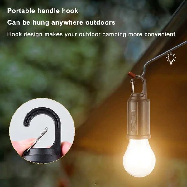 Solar Camping Lantern LED camping light portable solar camping light with hook waterproof tent light 3-mode outdoor night emergency light CL