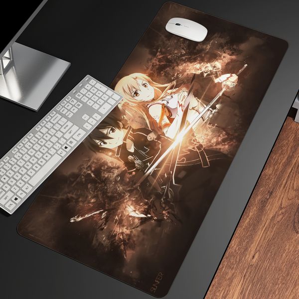 Mouse Pads Wrist Rests XXL The Legend Of Sword Beautiful Pattern Pad Desk Anime Mats HD Print Computer Gamer Locking Edge Gaming 230823