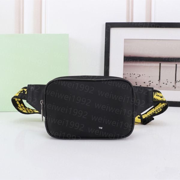 4324 Brand MINI Men off Yellow canvas belt high white Shoulder Bag camera bag waist bags multi purpose satchel Shoulder Bag Messenger women