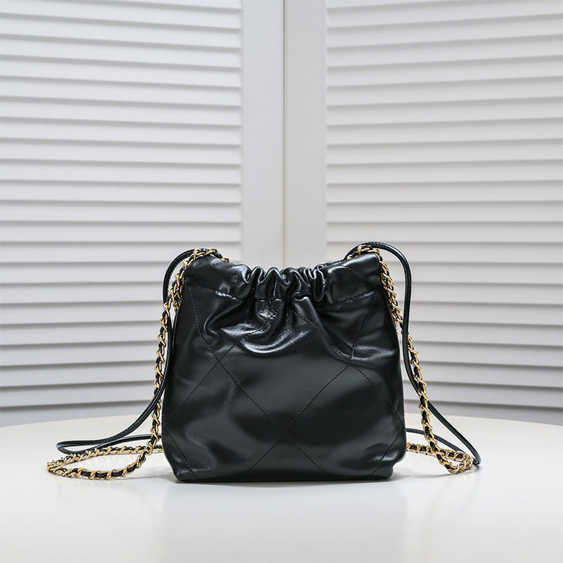 Designer Luxury Crossbody Bag Women&#039;s Drawstring Mini Shopping Bag Mirror quality Garbage Bag Bucket bag Gold-plated Vintage Shoulder Classic T