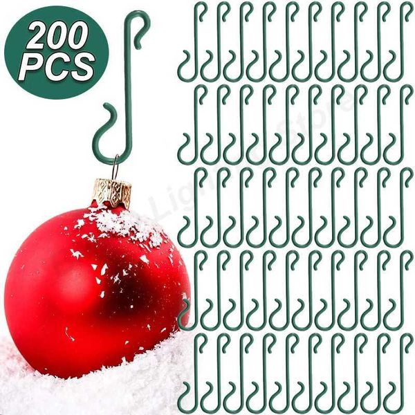 Christmas Ornament S Shaped Hooks Plastic Hook Xmas Tree Balls Pendant Hanging Holders for Home New Year Party Decor Wholesale Y240808