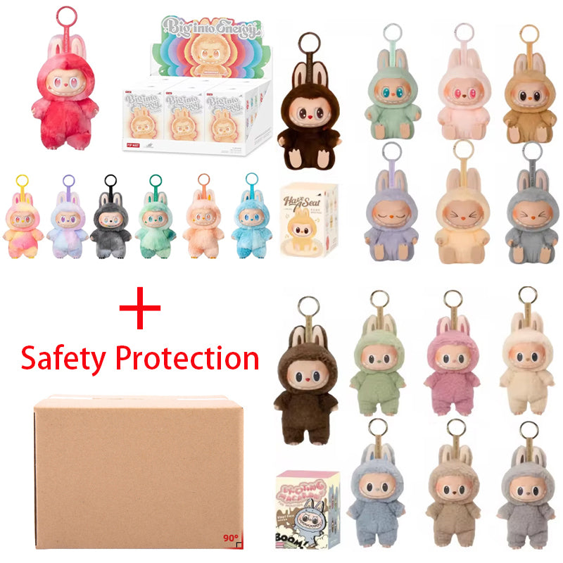 Hot Ins Pop Mart Anime Figure Labubu Doll Have A Seat Series Vinyl Pendant Dolls Model Toy Cute Monster Replica Keychain Toys Kids&#039;s Birthday G
