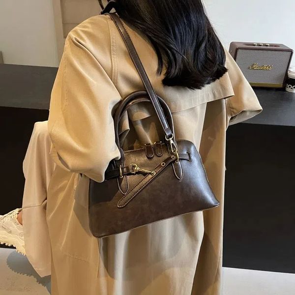 Shoulder Bag Leather Soft Women&#039;s Handbag Cowhide Ladies Crossbody Messenger Bag Handheld Purse