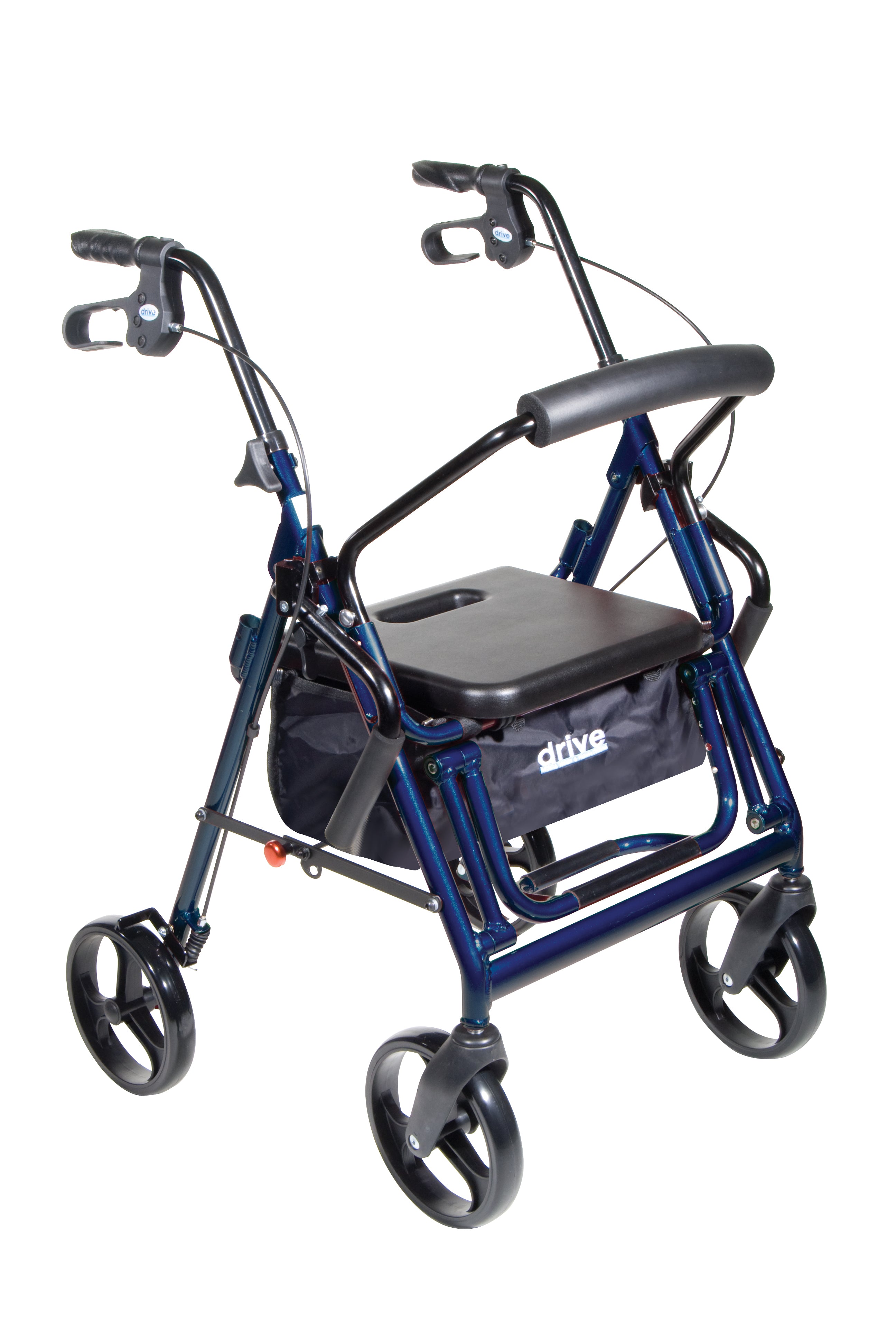 Duet Transport Wheelchair-Rollator, Blue