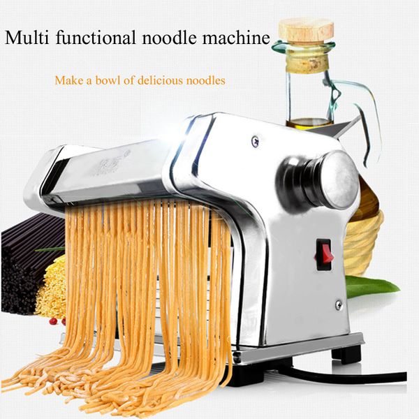 Electric Noodle Press Machine Stainless Steel Noodle Machine Desktop Pasta Dumpling Maker Commercial Kneading Noodle Machine