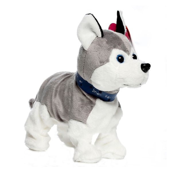 Plush Dolls Electronic Toy Walking Dog Cat Sound Control Robot s Cats Interactive Husky s For Child 221129