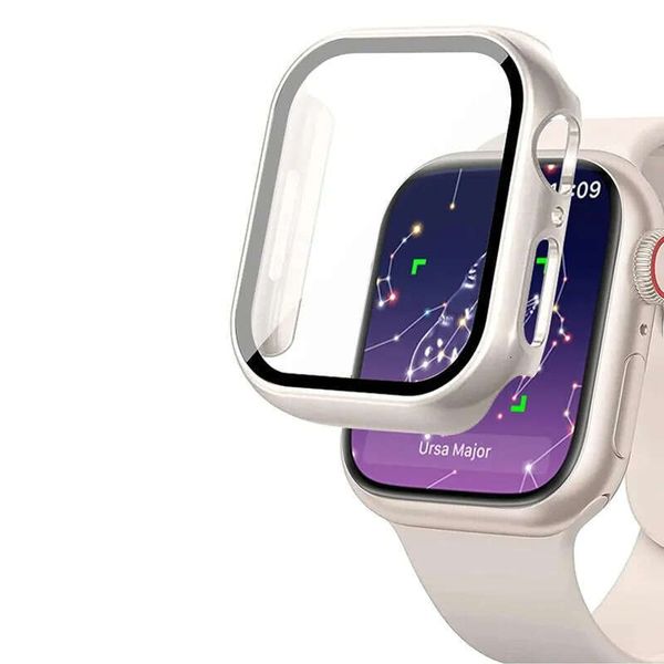 Tempered Glass Cover For Apple Accessories 42mm 46mm 45mm 41mm Screen Protector Smart Watch Case
