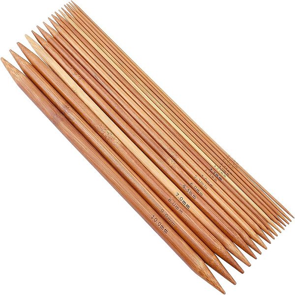32Pcs 16 Style Bamboo Double Pointed Knitting Needles(DPNS)
