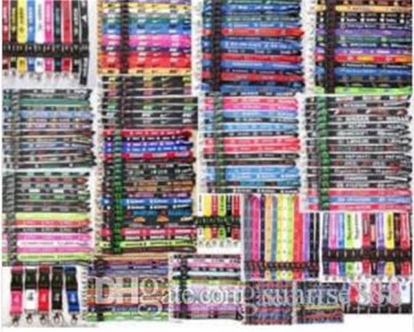 50pcs Cell Phone Straps & Charms Sports Car Logo Cell Phone Detachable Buckle Lanyard Clothing Brand for Keys Chain ID Cards Holder Wholesal
