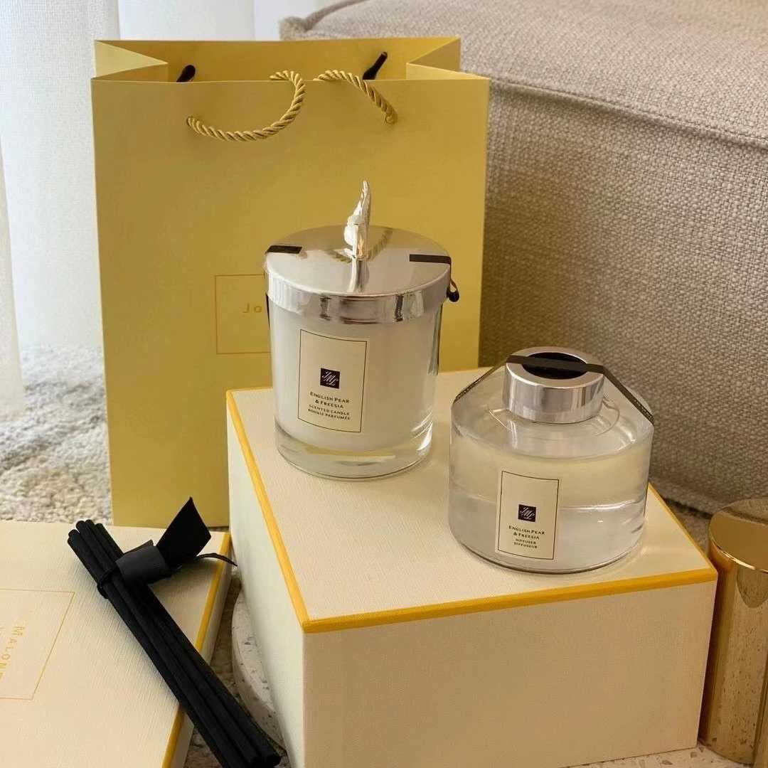 Zumalone Aromatherapy Candle Soothing Sleep Aid Birthday Gift JoMalone London Fragrance Gift Set with Plants L250715