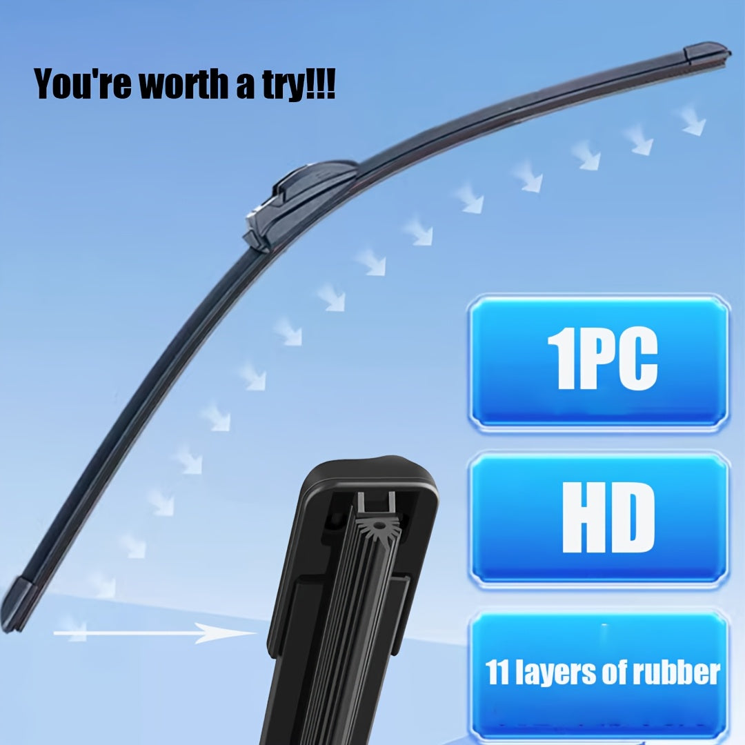 TEMU New Upgraded 11-layer Rubber Strip Wiper, High-definition And Silent - Strong And , Seasonal Car Windshield Wiper Blade, High Quality Rubber
