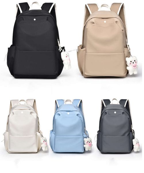 LLLM612 Backpack Students Laptops Large Capacity Bags Teenager Shoolbag Lightweight Backpacks 5 Colors New Style Tidal Current High Quality