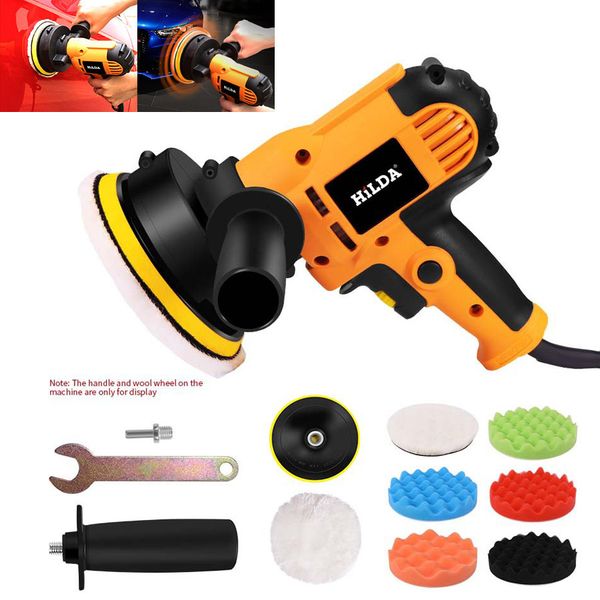 220V 700W Common Tools Electric Car Polisher Machine Auto Polishing Machine Adjustable Speed Sanding Waxing Tools Car Accessories Power Tool