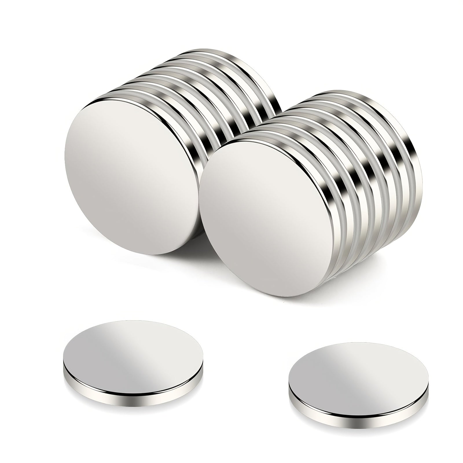 TEMU 20 X 2mm Neodymium Disc Magnets, Small Round Refrigerator Magnets For Fridge, Office, Whiteboard, Dry Erase Board, Cabinets