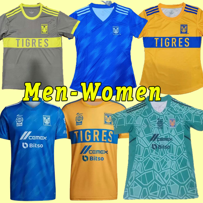 22 23 Tigres UANL soccer jerseys LIGA MX THAUVIN GIGNAC NICO LOPEZ VARGAS L.FERNANDEZ AQUINO 2022 2023 home away third Goalkeeper football shirts Wo