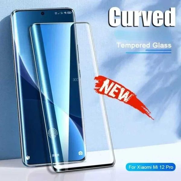 Cell Phone Screen Protectors 2Pcs Full Cover Curved Tempered Glass For Mi 13 12 11 Pro 12S Ultra 12X Note 10 Lite Screen Protector Film J241