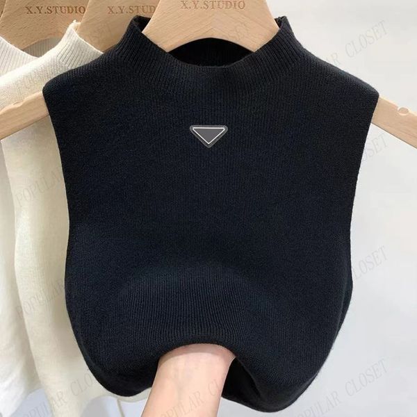 Colourful Women Knitted Vest Fashion Girls Tanks Super Elasticity Tops Outwear Sleeveless Knitwear High Quality Clothing S-XL