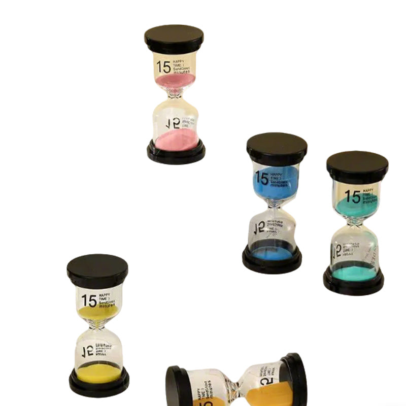 Premium Glass Hourglass Clock - Stylish Desk Accent for Business & Home Use